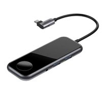 Baseus 6-in-1 Mirror Multifunctional HUB Phone & Watch Wireless Charger + PD 60W Power Supply Port +Type -C to 2X USB 3.0 Ports + HDMI 4k@30Hz HD Video Port + 3.5m Audio Port + DEX functionality