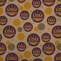 GRAPHICS & MORE LSU Basketball Premium Kraft Gift Wrap Wrapping Paper Roll