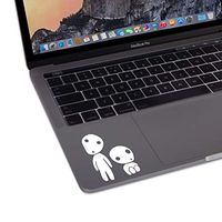 Kodama Tree Spirits on Keyboard Trackpad Princess Mononoke Studio Ghibli Vinyl Die-Cut Decal Sticker (White)