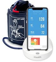 iHealth Ease Wireless Upper Arm Blood Pressure Monitor for Apple and Android with Adult/Large Cuff (11.8-16.5 Inch Circumference)
