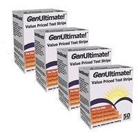Genultimate Blood Glucose Test Strips for Use with One Touch Ultra, Ultra 2 and Ultra Mini Meter, 200 ct Strips (2 boxes of 100)