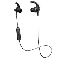 Wireless Bluetooth Headphones, Wireless Earphones, Noise Cancelling in-Ear IPX6 Sweatproof Earbuds with Mic for Workout and Sports Running (Black)