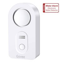 Govee Water Alarm, 100dB Loud Alarm Audio Water Sensor with Low Battery Alert, Easy to Use Wireless Water Leak Detector Water Alarm Sensor for Laundry, Basement, Apartment, Kitchen, Bathroom, Closet