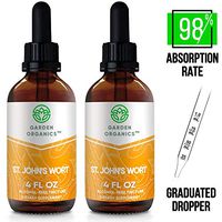 Garden Organics - St. John's Wort Alcohol-Free Extract, Organic Saint John's Wort (Hypericum Perforatum) Dried Herb (2x4 Fl Oz)