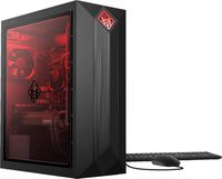 HP (875-0084) Gaming Desktop - Intel Core i7-9700 - 16GB Memory - NVIDIA GeForce RTX 2070 Super - 1TB HDD + 512GB Solid State Drive - Shadow Black/Dark Chrome Logo