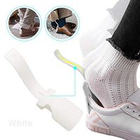 MOGOI Lazy Shoes Helper for Easy to Wear Shoes, Portable Shoe Lifting Helper, Sock Slider Handled Shoe Horn for Seniors, Kids, Disabled and Pregnancy - Perfect for Everyday Use (1pcs, White)