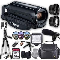 Canon VIXIA HF R800 Camcorder + Professional Video Accessory Bundle