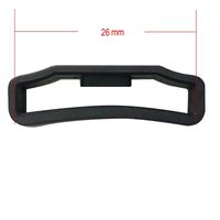 Fit For Garmin Fenix 3 PVC Fitness Smart Watch Strap Retaining Hoop Loop Rubber Retainer Black Holder