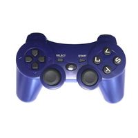 PS3 Controller Wireless 2 Pcs Double Shock Gamepad for Playstation 3, Sixaxis wireless PS3 Controller Blue