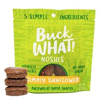 BuckWHAT Buckwheat Simply Sunflower Breakfast Bites | Delicious & Healthy | Gluten Free, Plant Based & No Added Sugar | Nut Free, Grain Free, Kosher, Protein & Fiber, Only 5 Ingredients