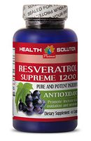 Resveratrol 500mg - RESVERATROL Supreme 1200MG - Prevent Skin Aging (1 Bottle)
