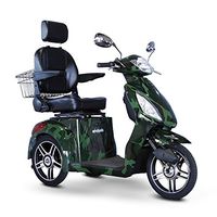 E-Wheels - EW-36 Full-Sized Scooter - 3-Wheel Mobility Scooter, Camouflage