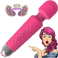 4Enjoy Personal Powerful Mini Wand Massager with 20 Vibration Modes 8 Speeds for Women/Man Therapeutic Massage Body Neck Foot Waterproof Quiet USB Rechargeable Cordless