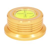 Viborg 50HZ 3 in 1 Record Clamp LP Disc Stabilizer Turntable Gold for Vibration Balanced