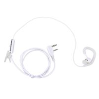 Semoic Walkie Talkie Earpiece, 3.5mm/2.5mm 2-Pin Classic Walkie Headset with PTT Mic, Compatible with Kenwood Baofeng Two-Way Radios (2 Pack)