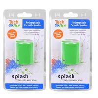 2 Pack Tech & Go Mini MP3 Portable Mini Speaker for Sandisk MP3 Sansa Zip Player Clip Sport jam Samsung iPhone