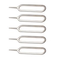 SIM Pin, 5 PCS Sim Card Removal Tool Sim Pin Ejector Needle Pin Key Remover for iPhone X 8 7 6 Plus, iPad, iPod, Samsung Galaxy