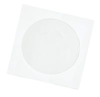 Quality Park Tech-No-Tear CD Sleeve, White, 4.875 inches x 5 inches, 100 Sleeves (77203)