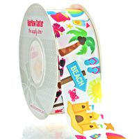 1.5" Beach Party Grosgrain Ribbon 100yd