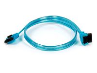 10 Pack, 18 inch SATA 6Gbps Cable w/Locking Latch 90 Degree to 180 Degree UV Blue, CNE533483
