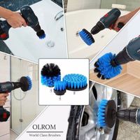 Gotian Electric Drill Brush Grout Brush Cleaner Tool - Power Scrubber Cleaning Kit All Purpose - Cleaner Scrubbing Cordless Drill - for Cleaning Pool (A)