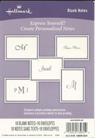 Hallmark Blank Notes, 10 Cards with Matching Envelopes
