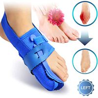 DONGBALA Bunion Splints, Bunion Corrector Big Toe Straighteners Three-Dimensional Toe Separators Night Time Hallux Valgus Relief for Woman and Man Bunion Treat and Prevent Blue,Left