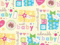 Pack of 1, Sweet Baby 26" x 833' Full Ream Roll Gift Wrap for Holiday, Party, Kids' Birthday, Wedding & Special Occasion Packaging