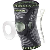 Velpeau Knee Brace - Best Knee Support with Patella Gel Pads & Side Stabilizers - Compressive Stabilized Sleeve of The Knee, Provides Relief of Pain, Weak, Swollen & Injured Knees - Black, XX-Large