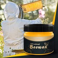 Cloudro Natural Wood Seasoning Beeswax, Home Furniture Cleaning Cleaner and Protector Wax Complete Solution Furniture Care Beeswax (Without Scrub Sponges)