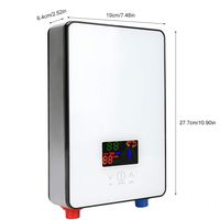 Instant Water Heater, Tankless Water Heater, 220V 6500W Tankless Instant Electric Hot Water Heater for Home Bathroom Shower