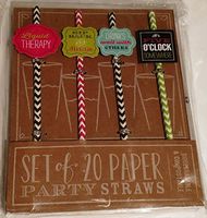 Slant Liquid Therapy Paper Party Straws