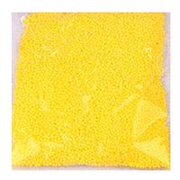 Vikenner Colorful Mini Craft Foam Particles Styrofoam Balls Decorative Slime Polystyrene Foam for Slime Arts Crafts Supplies, DIY Wedding Party Decoration - 2.5-3.5mm (Yellow)