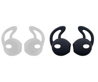 ZZoo Earpod cover Secure Fit Grip Compatible with iPod touch nano, shuffle, iPhone 5, and iPhone 6 Earphone Earbuds Headphones - Perfect For Running Exercise Gym and Sports (1Back+1White)