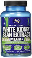 Natural Sport White Kidney Bean Extract Mega+ Capsules, 90 Count