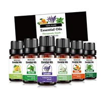 NeeXiu Essential Oils set, 10ml Aromatherapy essential oil for diffuser Basic Sampler Gift Set 6 (Orange,Lavender,Tea Tree,Peppermint,Lemon,Eucalyptus)