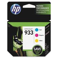 HP 933 Ink Cartridge - Cyan, Magenta, Yellow - Inkjet - 330 Page - 3 / Pack by HP
