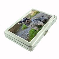 Dog Schnauzer Standard Cigarette Case w Built In Lighter