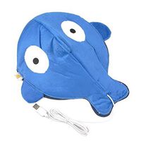 Heated Mouse Pad USB Warm Winter Mouse Pad with Wristguard USB Mouse Pad,Blue Fish
