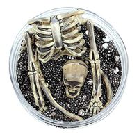 Skull Halloween Roysberry Toys - Fluffy Slime Jumbo Slow Rising Black Halloween, Toddler Toys Cute Stress Relief Toys Ball Slime Kit Soft Kawaii 3D Puzzle Toys for Kids