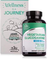 Vegetarian Glucosamine - Joint Health Support - Healthy Cartilage Support by Honest To Wellness for Back, Knees, Hands - Non-GMO – Animal Free, Shellfish Free - 180 Count