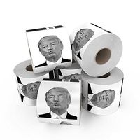 kangle Trump Toilet Paper Roll,Funny Novelty President Toilet Paper Soft Joke Trump Toilet Paper Roll for Home Restaurants and Shops