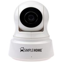 SimpleHome XCS7-1002-WHT Wi-Fi Pan & Tilt Security Camera, White