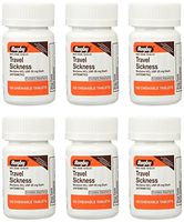 Meclizine HCL 25mg Generic For Bonine Chewable Tablets 100 ea 6 PACK