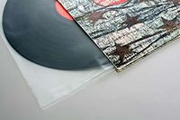 Crystal Clear Album Sleeves Frosted Inner Sleeves, 12 1/16" x 12" + 1/8" Lip (Pack of 100)