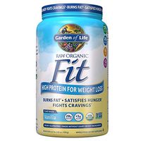 Garden of Life Raw Organic Fit Powder, Vanilla - High Protein for Weight Loss (28g) plus Fiber, Probiotics & Svetol, Organic & Non-GMO Vegan Nutritional Shake, 20 Servings