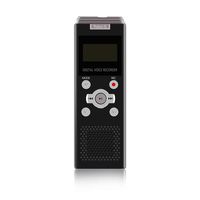 RDshop Digital Voice Recorder, MP3 Player, 8GB USB Sound Audio Recorder, Voice Activated Recorder with Microphone and Rechargeable Battery, Suitable for Meeting, Lecture, Interview-Silverblack