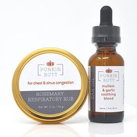 Punkin Butt: Natural Congestion Therapy Kit- Rosemary Respiratory Rub and Organic Ear Oil