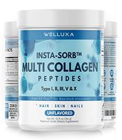 Multi Collagen Protein Powder (10,000 mg) - Type I,II,III,V,X - Natural Grass Fed Bone Broth - Collagen Peptides Powder - Hydrolyzed Collagen Powder for Women Men Anti Aging Hair Skin Nails Unflavored