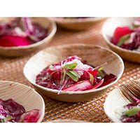 Verterra Compostable Dinnerware- 3.5" Round Dipping Bowl (600), 600, Natural